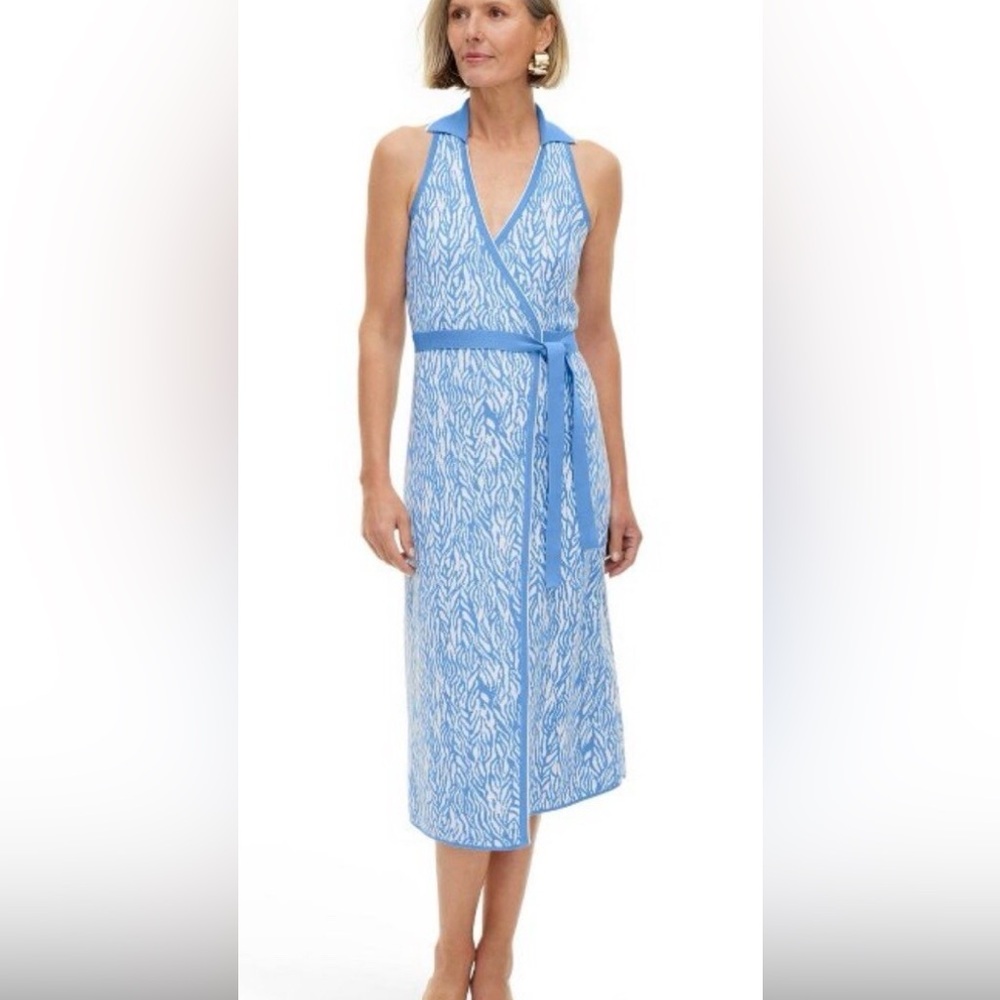 Diane Von Furstenberg Light Blue Knit Wrap Dress for Target